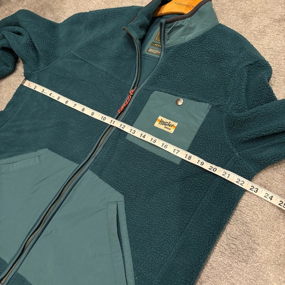 Howler Bros Chisos Fleece Jacket Sherpa Medium Teal - Picture 10 of 12